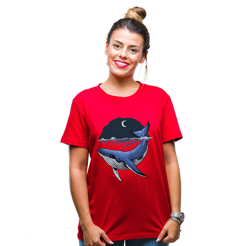 "WHALE", Boyfriend Women T-shirt - FHMax.com