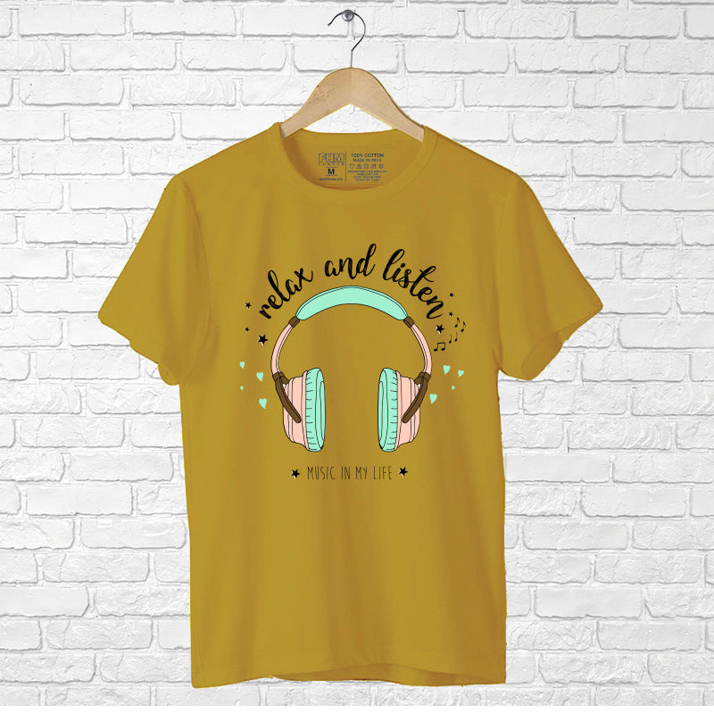 "RELAX AND LISTEN", Boyfriend Women T-shirt - FHMax.com