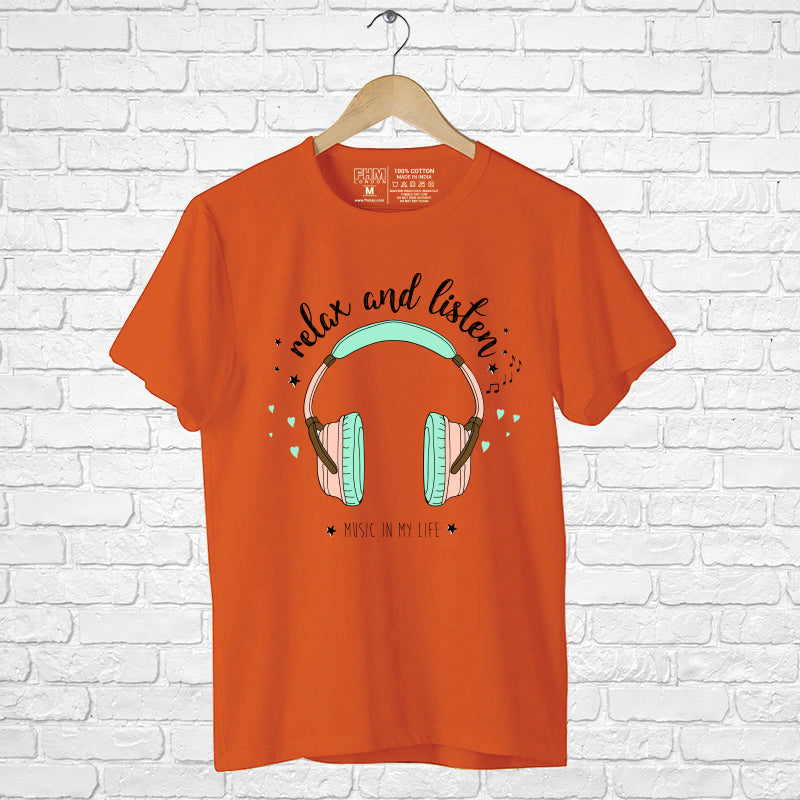 "RELAX AND LISTEN", Boyfriend Women T-shirt - FHMax.com
