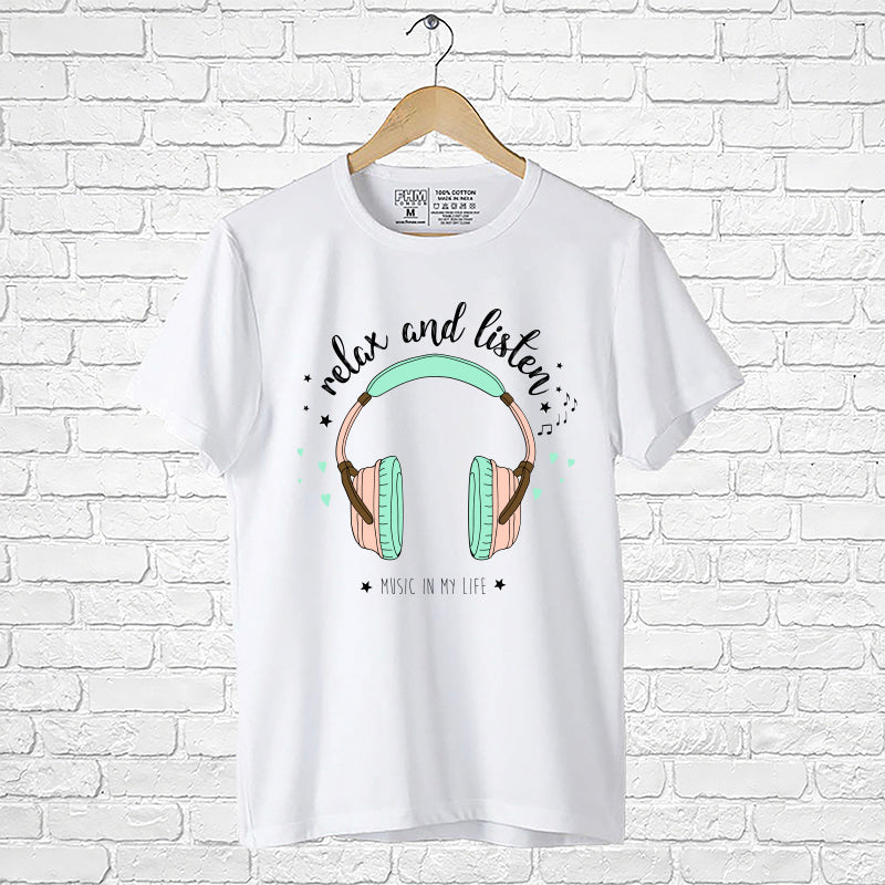 "RELAX AND LISTEN", Boyfriend Women T-shirt - FHMax.com