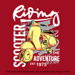 "RIDING SCOOTER", Boyfriend Women T-shirt - FHMax.com