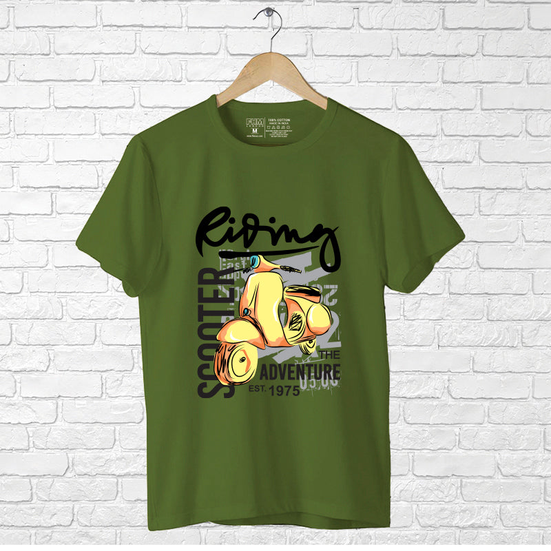 "RIDING SCOOTER", Boyfriend Women T-shirt - FHMax.com