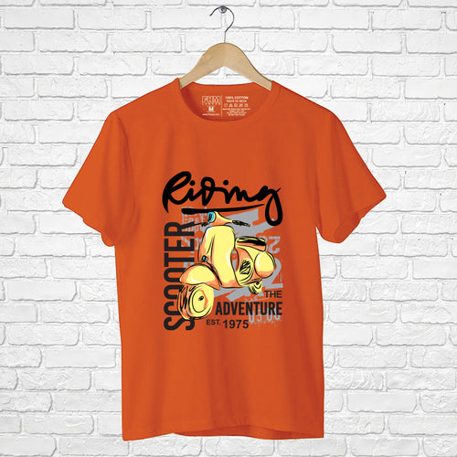 "RIDING SCOOTER", Boyfriend Women T-shirt - FHMax.com