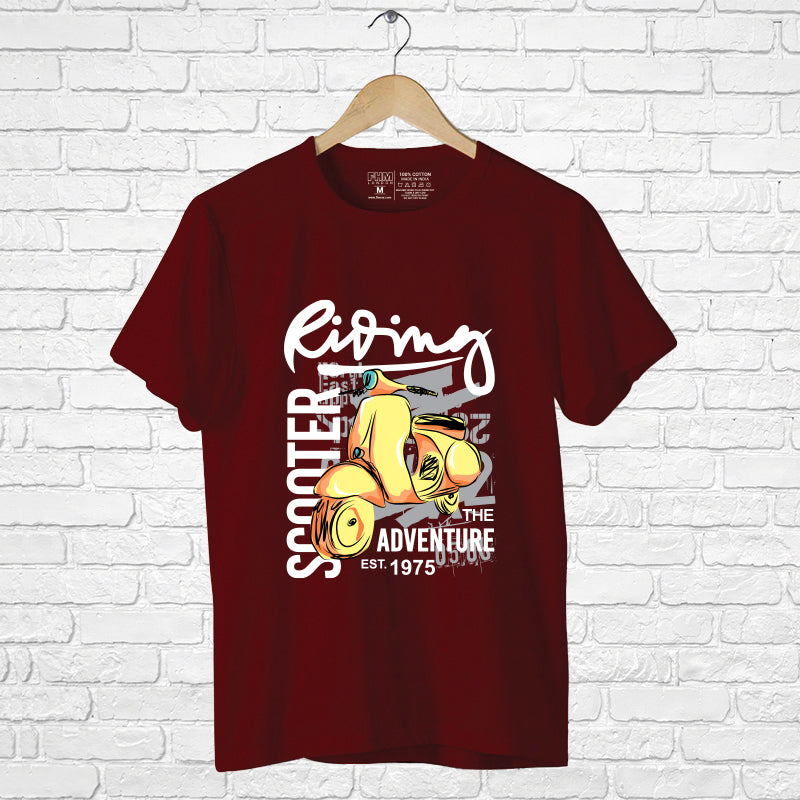 "RIDING SCOOTER", Boyfriend Women T-shirt - FHMax.com