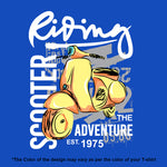 "RIDING SCOOTER", Boyfriend Women T-shirt - FHMax.com