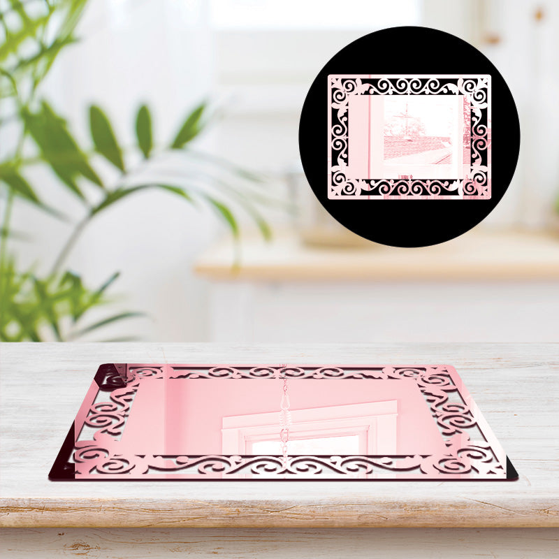 Pattern frame, Acrylic Mirror Table Mat - FHMax.com