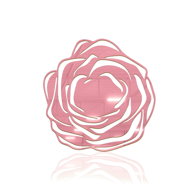 Rose shaped, Acrylic Mirror Coaster&nbsp; (2+ MM) - FHMax.com