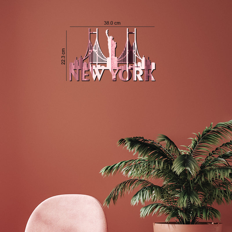 "NEW YORK CITY", Acrylic Mirror wall art - FHMax.com