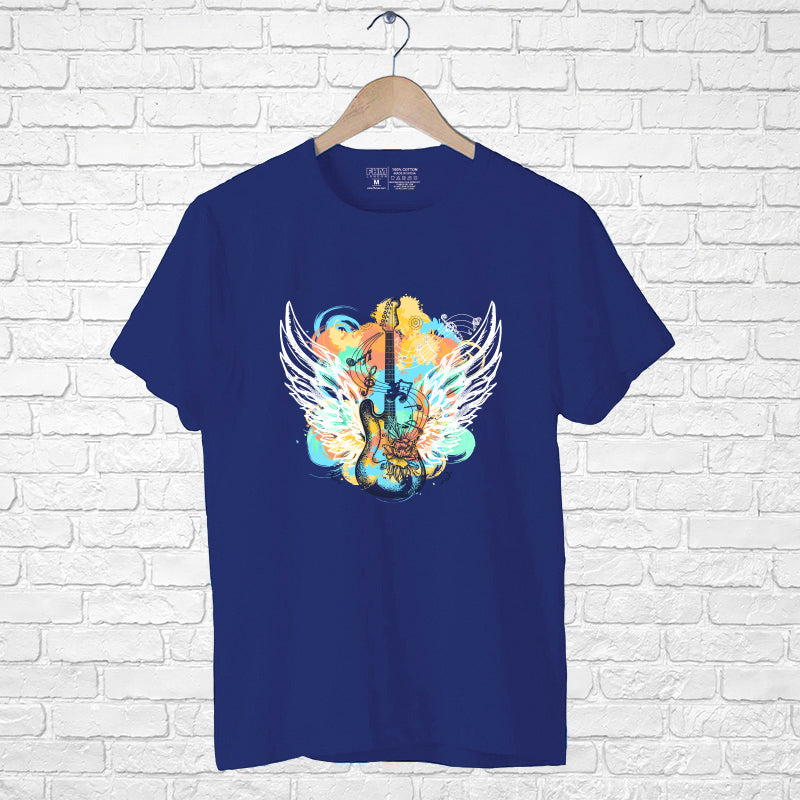 Guitar And Wings, Boyfriend Women T-shirt - FHMax.com