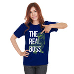 "THE REAL BOSS", Boyfriend Women T-shirt - FHMax.com