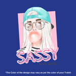 "SASSY SINCE BIRTH", Boyfriend Women T-shirt - FHMax.com