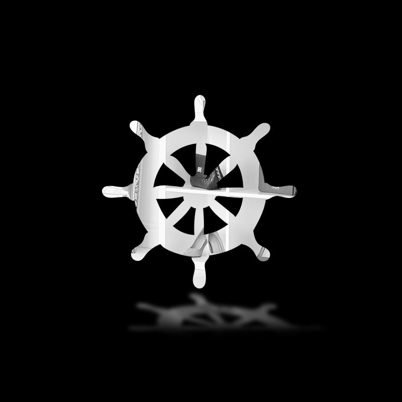 Ship Steering, Acrylic Mirror Coaster (2+ MM) - FHMax.com
