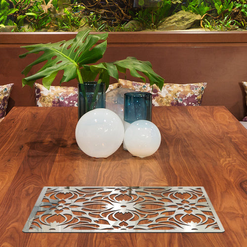 Geometrical design, Acrylic Mirror Table Mat - FHMax.com