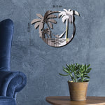"BEACH PALM", Acrylic Mirror wall art - FHMax.com