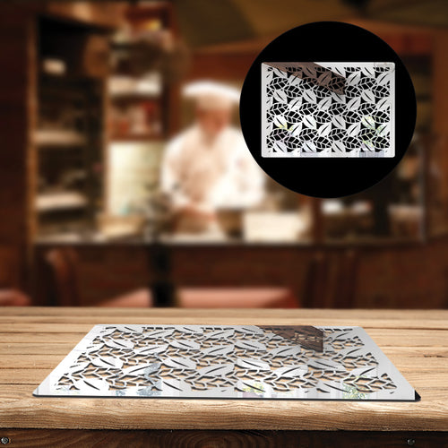 Leafy Design, Acrylic Mirror Table Mat - FHMax.com