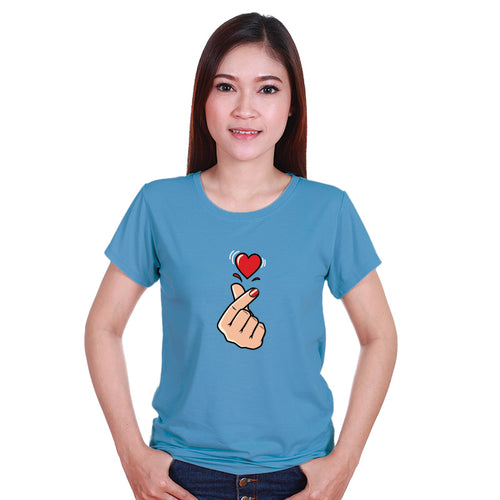 "KOREAN HEART", Women Half Sleeve T-shirt - FHMax.com