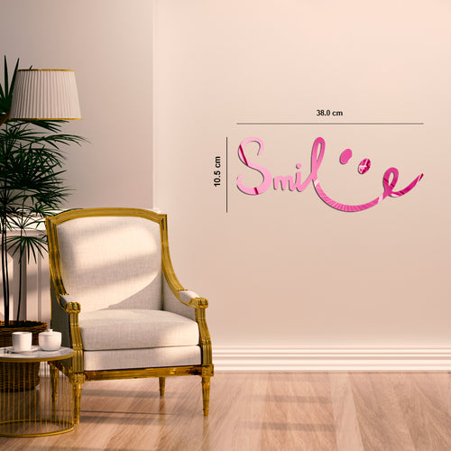 SMILE, Acrylic Mirror wall art - FHMax.com