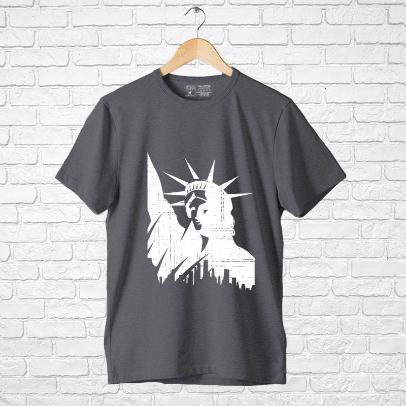 "STATUE OF LIBERTY", Men's Half Sleeve T-shirt - FHMax.com