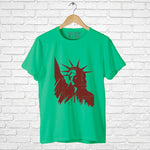 "STATUE OF LIBERTY", Men's Half Sleeve T-shirt - FHMax.com