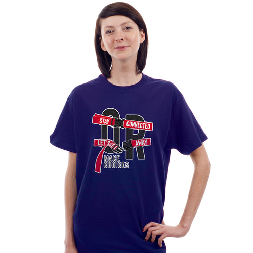 "STAY CONNECTED OR LET'S GET AWAY", Boyfriend Women T-shirt - FHMax.com