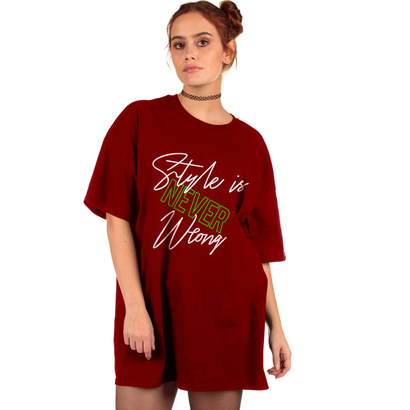 "STYLE IS NEVER WRONG", Boyfriend Women T-shirt - FHMax.com