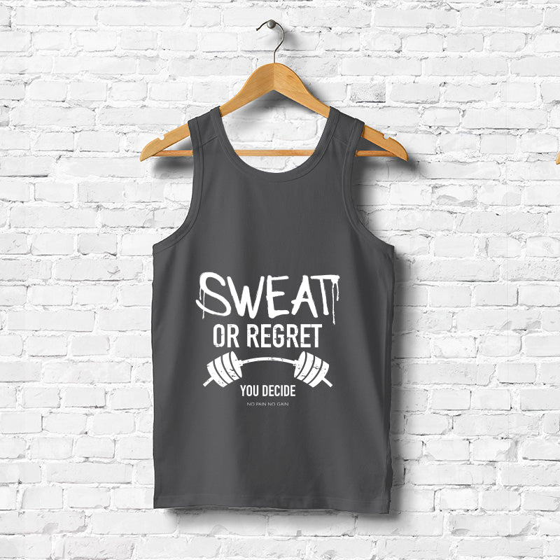 "SWEAT OR REGRET", Men's vest - FHMax.com