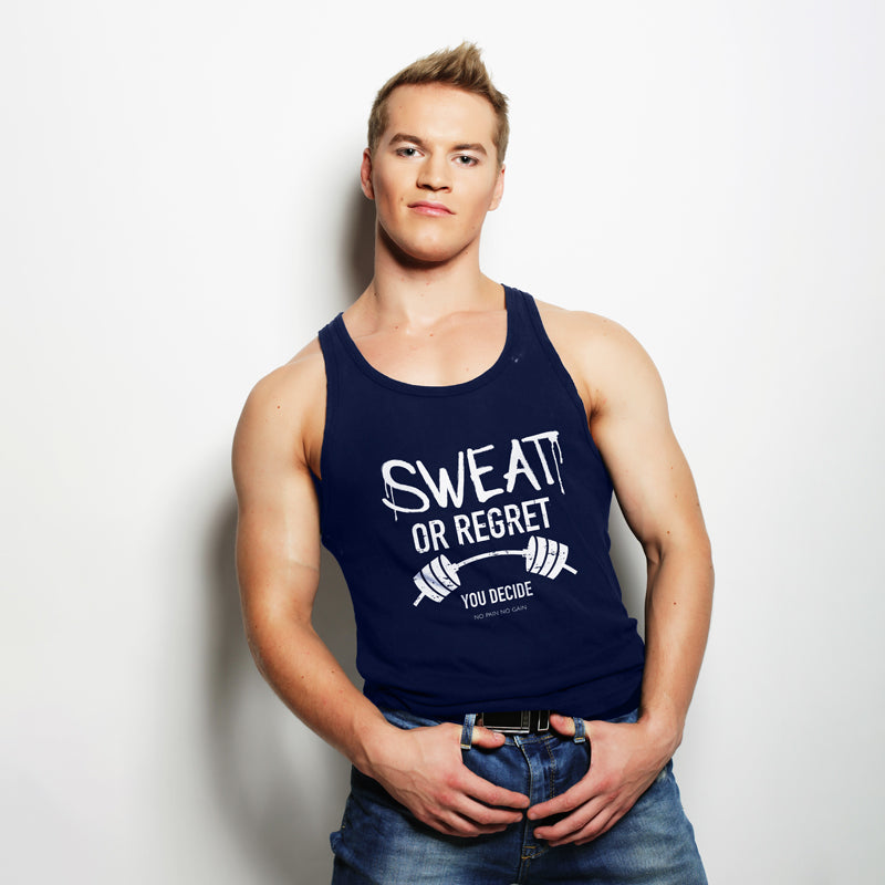 "SWEAT OR REGRET", Men's vest - FHMax.com