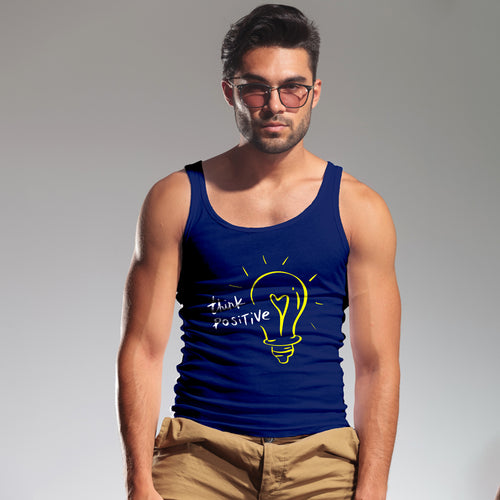 "THINK POSITIVE", Men's vest - FHMax.com