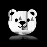 Teddy Face, Acrylic Mirror Coaster (2+ MM) - FHMax.com