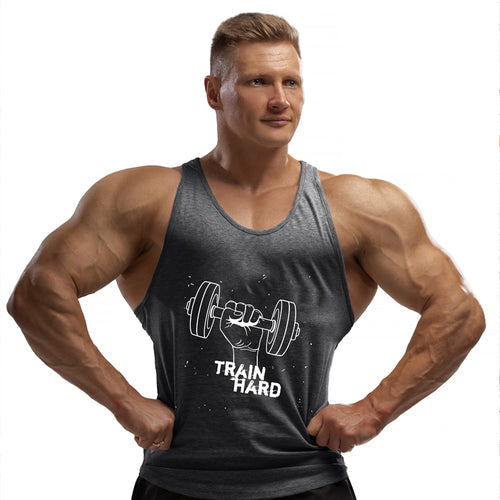 "TRAIN HARD", Men's vest - FHMax.com