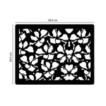 Vector flower pattern, Acrylic Mirror Table Mat - FHMax.com