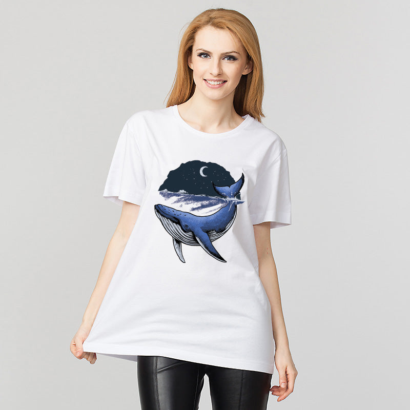 "WHALE", Boyfriend Women T-shirt - FHMax.com