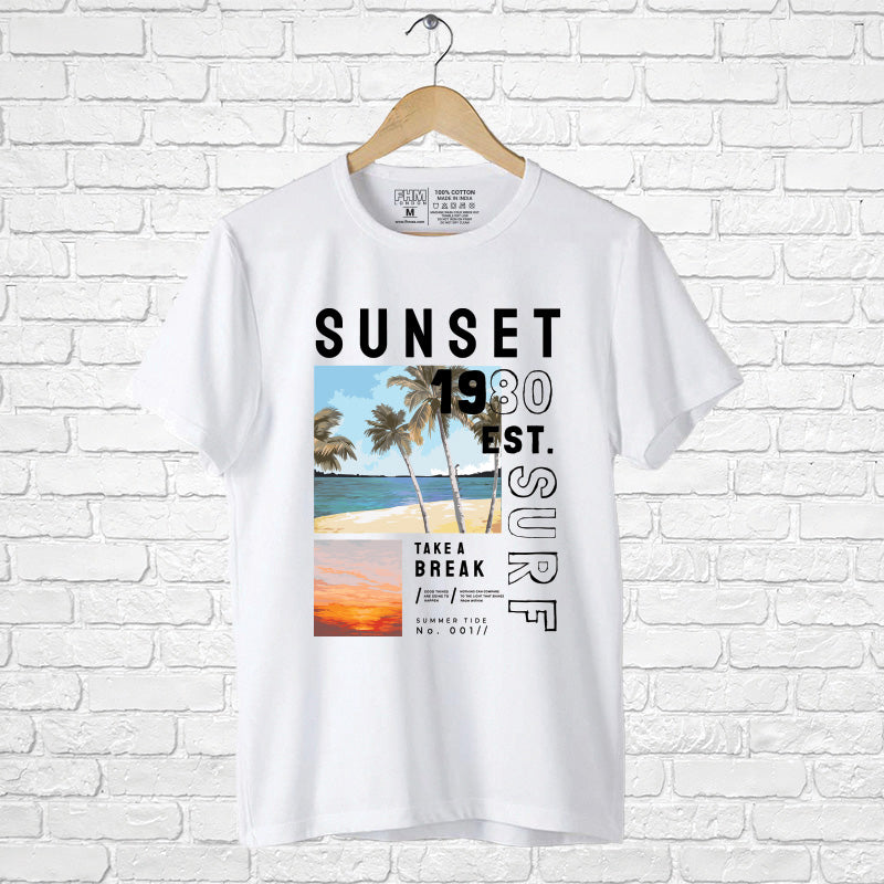 "SUNSET", Men's Half Sleeve T-shirt - FHMax.com