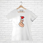 "KOREAN HEART", Women Half Sleeve T-shirt - FHMax.com