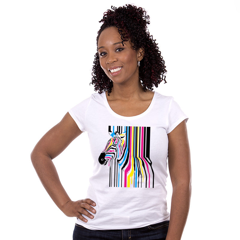 "ZEBRA", Women Half Sleeve T-shirt - FHMax.com