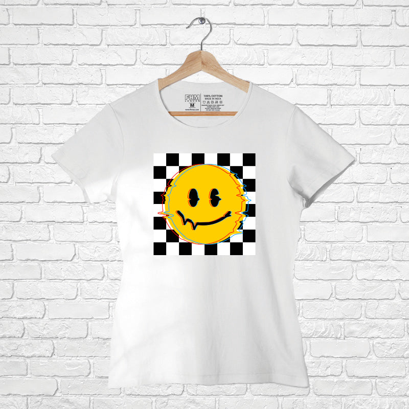 "SMILE", Women Half Sleeve T-shirt - FHMax.com