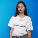 "I HATE MORNING", Boyfriend Women T-shirt - FHMax.com