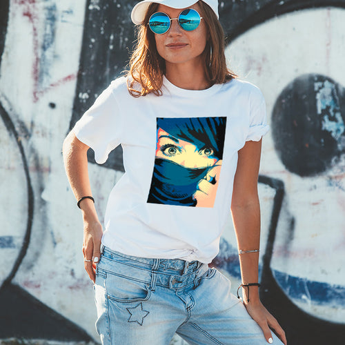 "HIDDEN FACE", Boyfriend Women T-shirt - FHMax.com