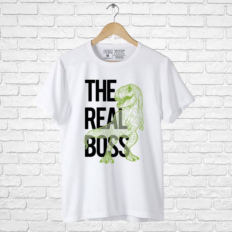 "THE REAL BOSS", Boyfriend Women T-shirt - FHMax.com