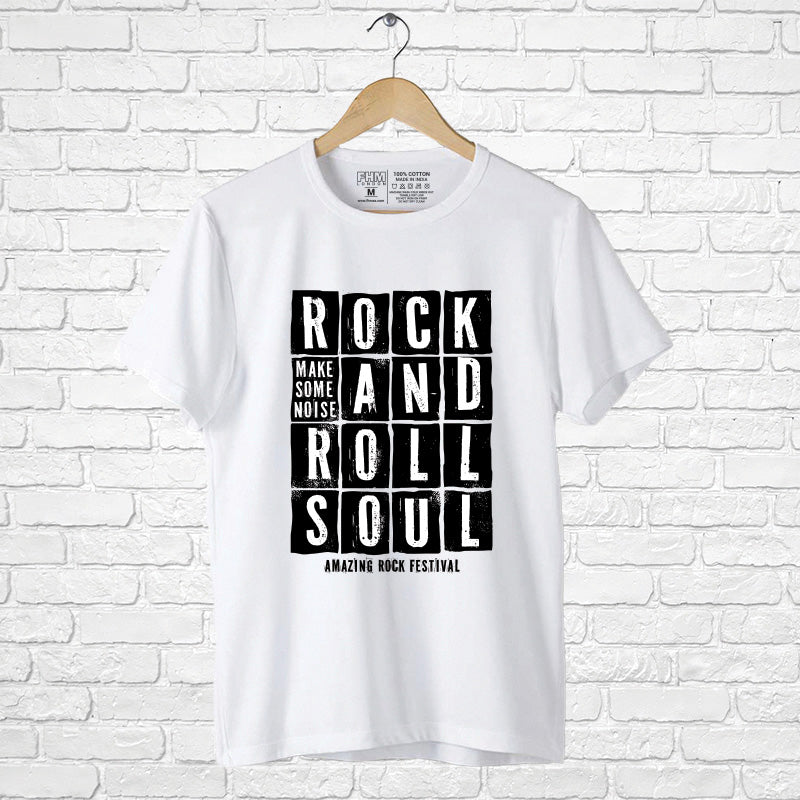 "ROCK AND ROLL SOUL", Men's Half Sleeve T-shirt - FHMax.com