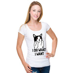 I do what I want, Women Half Sleeve T-shirt - FHMax.com