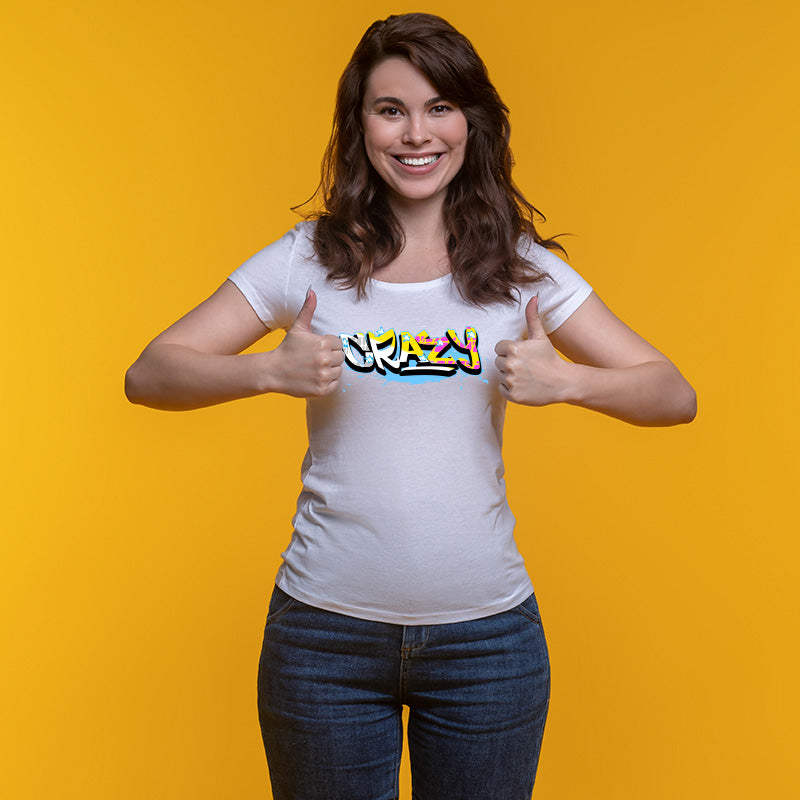 Crazy, Women Half Sleeve T-shirt - FHMax.com