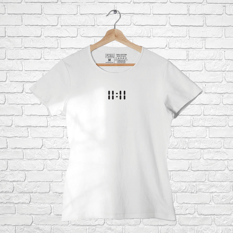 Digital Clock, Women Half Sleeve T-shirt - FHMax.com