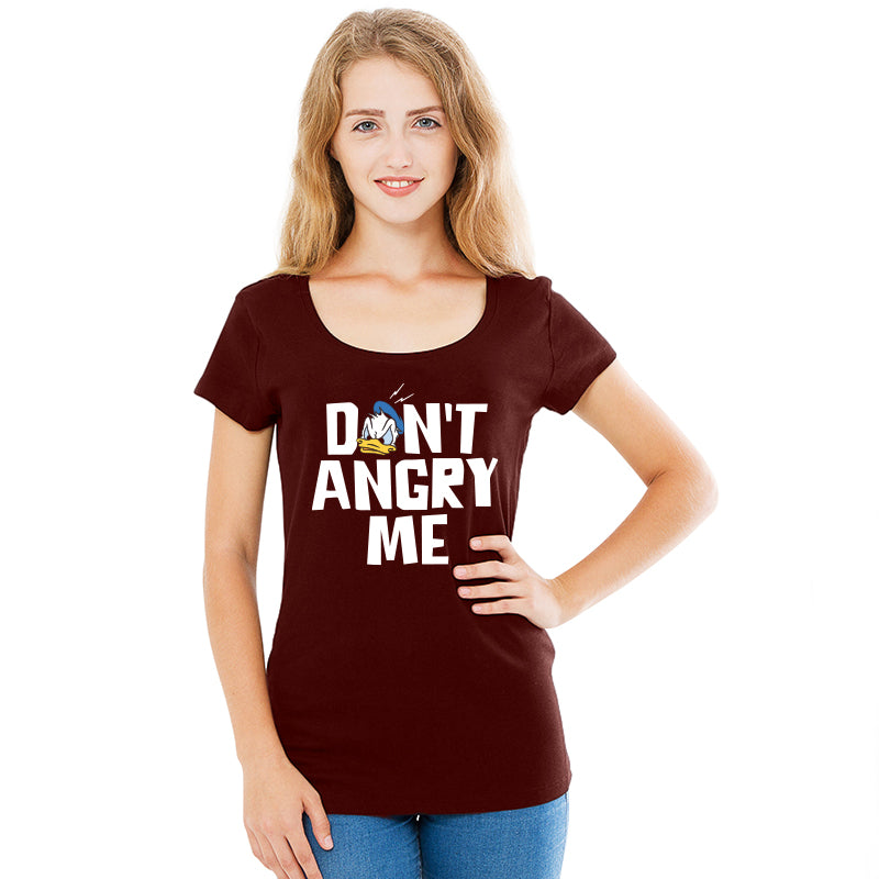 "Don't Angry Me", Women Half Sleeve T-shirt - FHMax.com