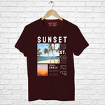 "SUNSET", Men's Half Sleeve T-shirt - FHMax.com