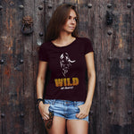Wild at heart, Women Half Sleeve T-shirt - FHMax.com