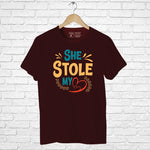 "SHE STOLE MY HEART", Men's Half Sleeve T-shirt - FHMax.com