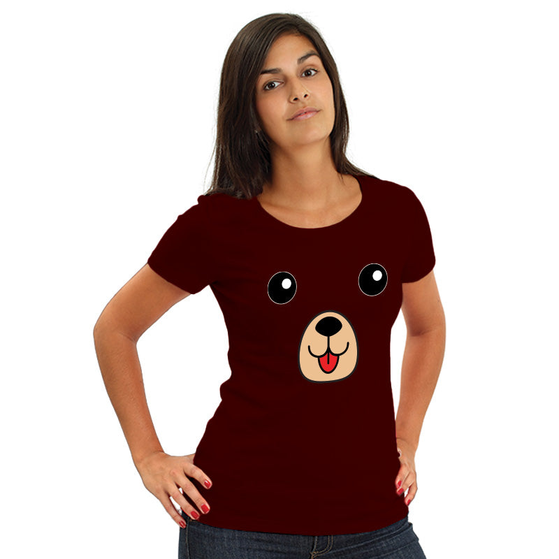Puppy face, Women Half Sleeve T-shirt - FHMax.com