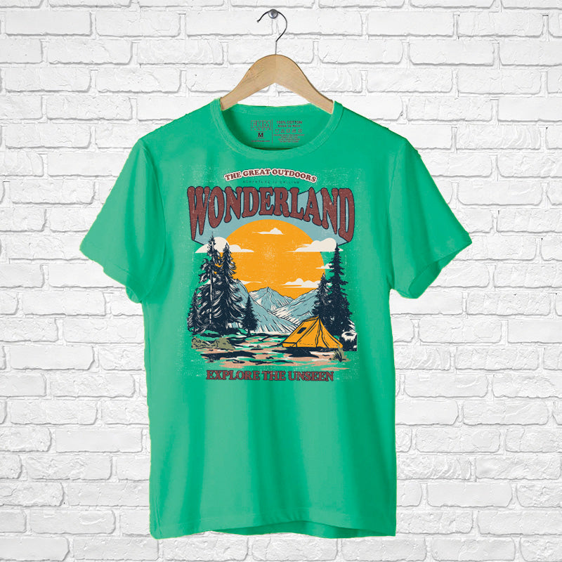 "WONDERLAND", Men's Half Sleeve T-shirt - FHMax.com