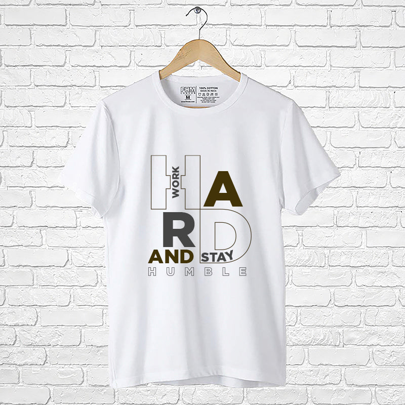 "WORK HARD AND STAY HUMBLE", Boyfriend Women T-shirt - FHMax.com